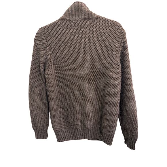 Daniele Blasi Italy Wool Blend Button Front Cardigan Sweater Brown S - Picture 3 of 9